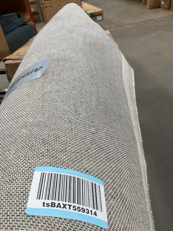 Photo 1 of **DIRTY FROM TRANSPORT **Loloi Amber Lewis Windsor Collection WIN-01 Ivory/Stone 7'-9" x 9'-9", .50" Pile Height, Area Rug