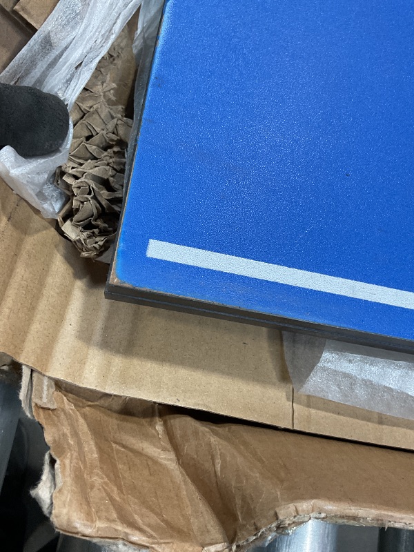 Photo 1 of ** SCRAPE ON CORNER**JOOLA Tetra - 4 Piece Ping Pong Table Top for Pool Table - Includes Ping Pong Net Set - Full Size Table Tennis Conversion Top for Billiard Tables - Easy Assembly & Compact Storage - Incl. Foam Backing