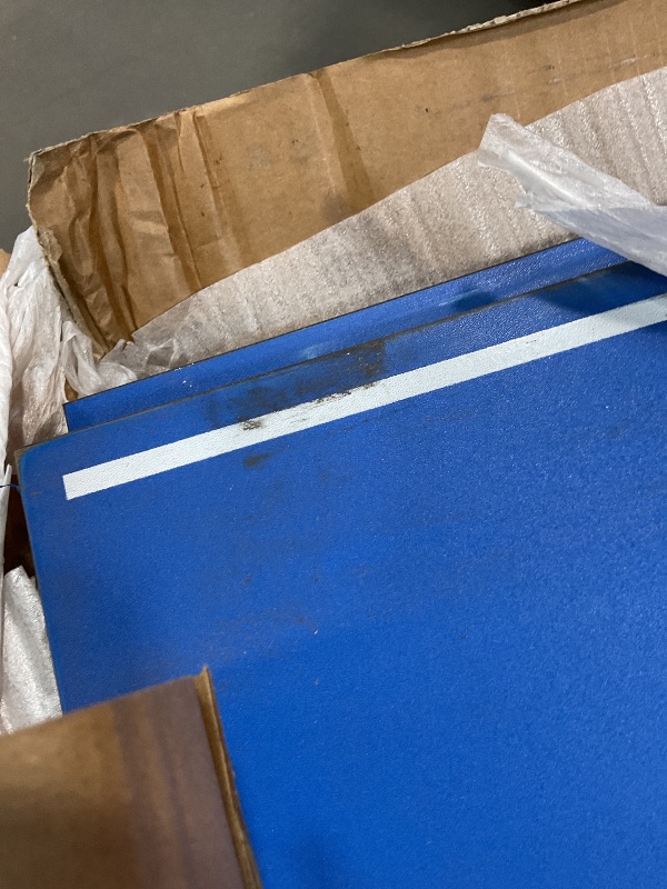 Photo 1 of ** SCRAPE ON CORNER**JOOLA Tetra - 4 Piece Ping Pong Table Top for Pool Table - Includes Ping Pong Net Set - Full Size Table Tennis Conversion Top for Billiard Tables - Easy Assembly & Compact Storage - Incl. Foam Backing