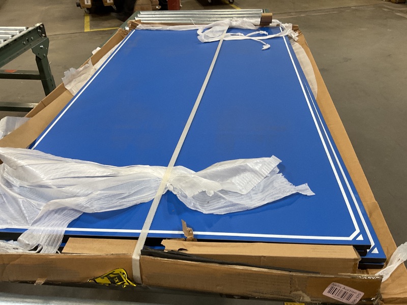 Photo 1 of ** SCRAPE ON CORNER**JOOLA Tetra - 4 Piece Ping Pong Table Top for Pool Table - Includes Ping Pong Net Set - Full Size Table Tennis Conversion Top for Billiard Tables - Easy Assembly & Compact Storage - Incl. Foam Backing