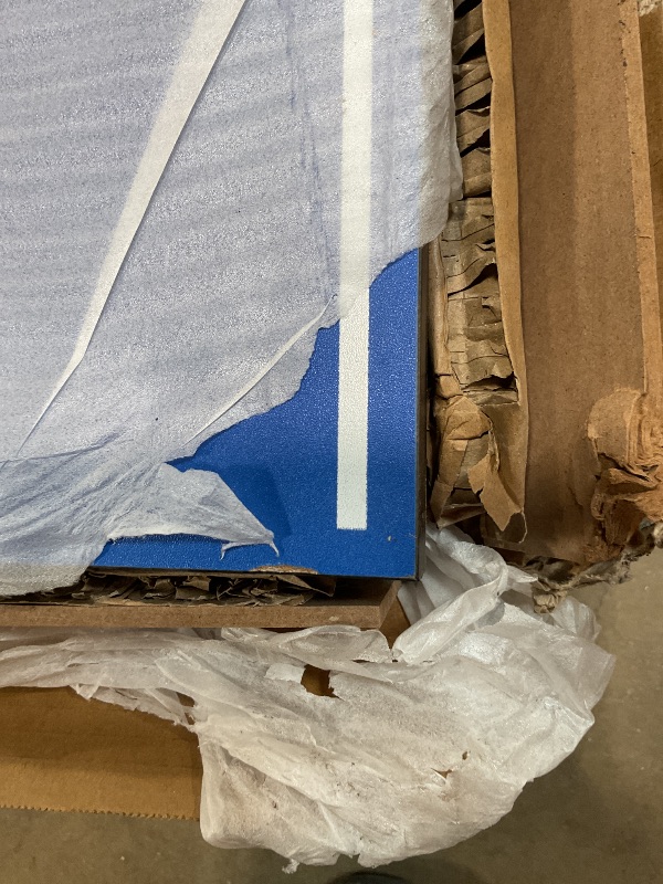 Photo 1 of **DAMAGE TO CORNERS. SCRAPE DAMAGE**JOOLA Tetra - 4 Piece Ping Pong Table Top for Pool Table - Includes Ping Pong Net Set - Full Size Table Tennis Conversion Top for Billiard Tables - Easy Assembly & Compact Storage - Incl. Foam Backing