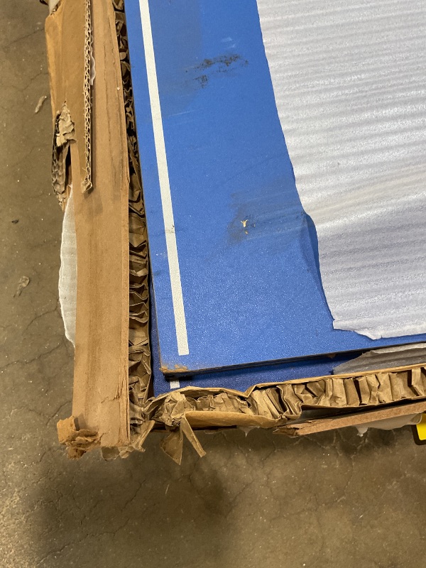 Photo 1 of **DAMAGE TO CORNERS. SCRAPE DAMAGE**JOOLA Tetra - 4 Piece Ping Pong Table Top for Pool Table - Includes Ping Pong Net Set - Full Size Table Tennis Conversion Top for Billiard Tables - Easy Assembly & Compact Storage - Incl. Foam Backing