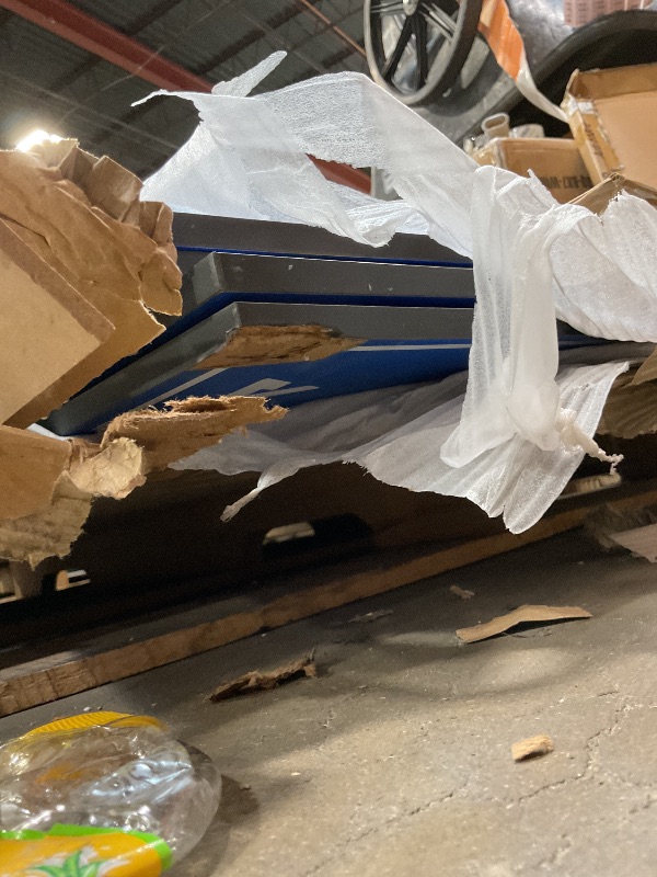 Photo 1 of **2 CORNERS DAMAGED **JOOLA Tetra - 4 Piece Ping Pong Table Top for Pool Table - Includes Ping Pong Net Set - Full Size Table Tennis Conversion Top for Billiard Tables - Easy Assembly & Compact Storage - Incl. Foam Backing