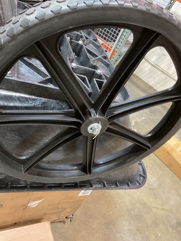 Photo 1 of **DIRT FROM TRANSPORT **RCP5642BLA - Big Wheel Utility Cart