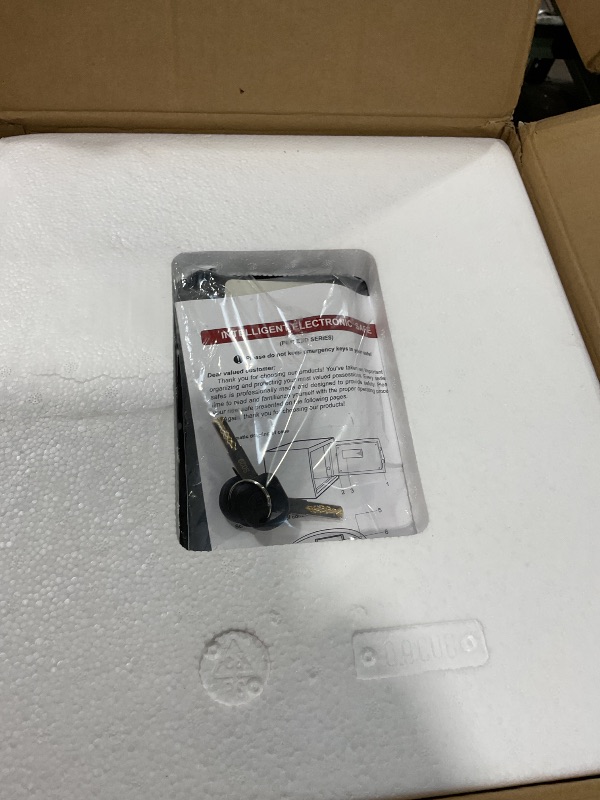 Photo 1 of 3.3 Cubic Feet Home Safe Fireproof Waterproof, Digital Home Security Safe Box with Programmable Keypad and Spare Keys, Document Safe for Money Firearms Medicine Valuables