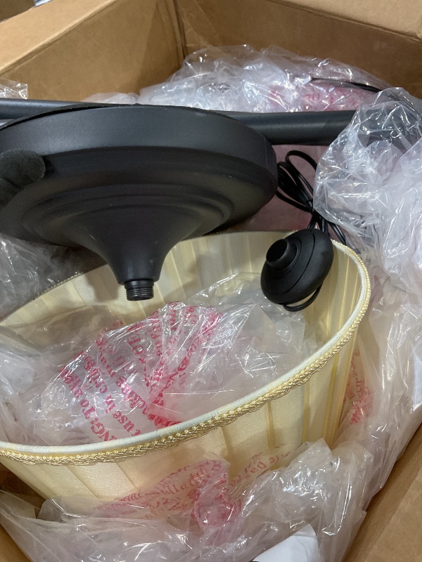 Photo 1 of **MINOR USE WEAR**Smart LED Floor Lamp with Fabric Shade, Dimmable Standing Lamp,Remote & App Control, Adjustable Brightness & Color Temperature for Living Room,Bedroom,Office,Farmhouse, Mid Century Modern Boho Decor ?