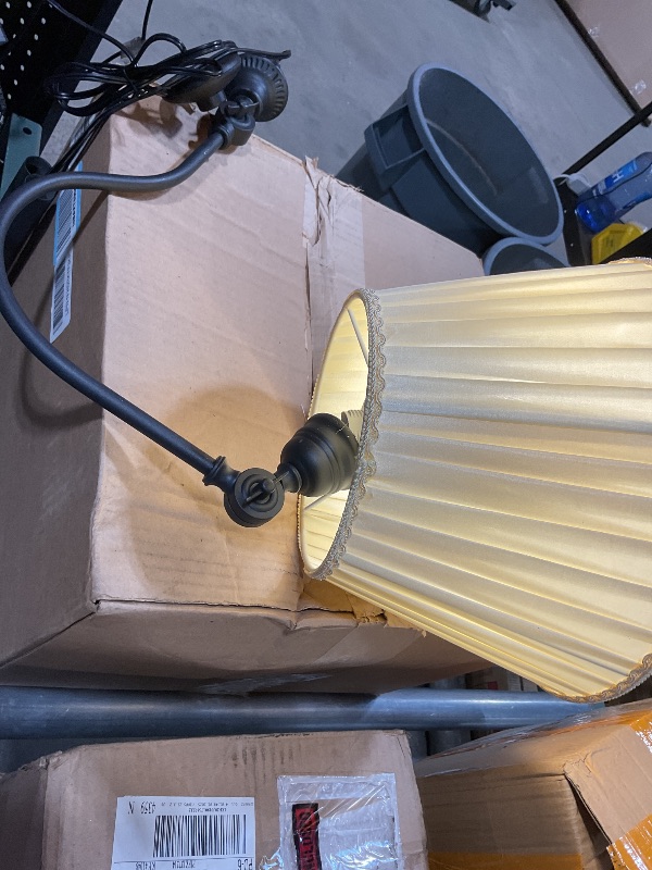 Photo 1 of **MINOR USE WEAR**Smart LED Floor Lamp with Fabric Shade, Dimmable Standing Lamp,Remote & App Control, Adjustable Brightness & Color Temperature for Living Room,Bedroom,Office,Farmhouse, Mid Century Modern Boho Decor ?