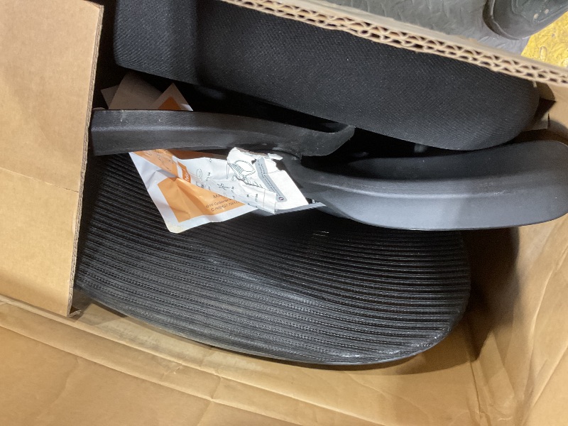 Photo 1 of **MINOR USE WEAR**SMUG Drafting Chair with Flip-up Arms, Height Adjustable Standing Tall Office Desk Chair with Foot Ring, Ergonomic Swivel Computer Chairs with Rolling Wheels, Black