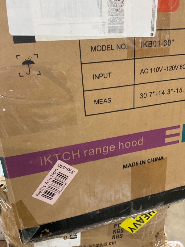 Photo 1 of *DRT*IKTCH 30 inch Built-in/Insert Range Hood 900 CFM, Ducted/Ductless Convertible Duct, Stainless Steel Kitchen Vent Hood with 4 Speed Gesture Sensing&Touch Control Panel(IKB01-30)