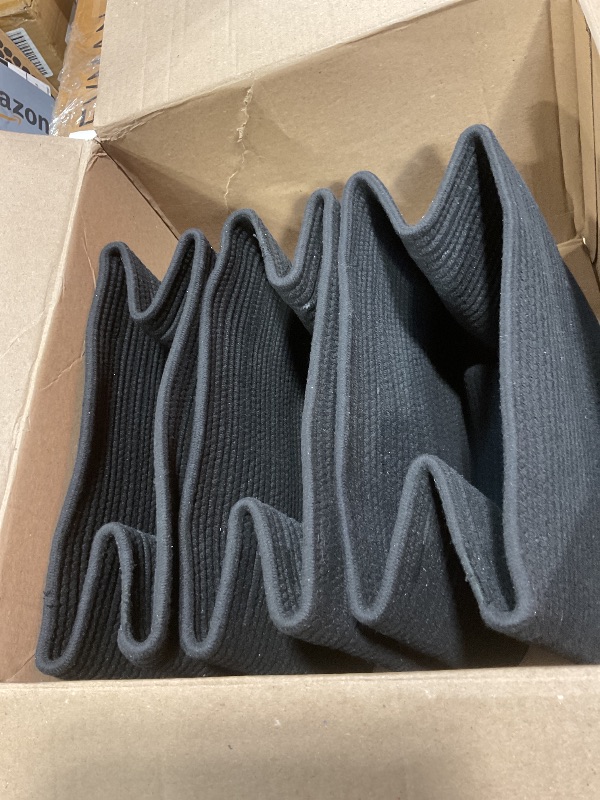 Photo 1 of **DIRT**MINTWOOD Design 3-Pack Storage Baskets for Shelves, Playroom and Classroom, Book Basket, Decorative Storage Cube Bins, Woven Closet Organizers, Pantry and Shoe Organizer, Full Black