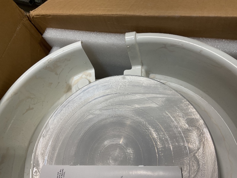 Photo 1 of **DIRT**VEVOR 11 inch Pottery Wheel for Adults, 450W Forming Machine with Direct Drive Motor and LCD Touch Screen, 50-300RPM Speed Adjustable Foot Pedal Detachable Basin, for Art Craft Work Home DIY, White