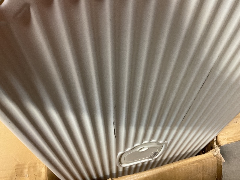 Photo 1 of **MAJOR DAMAGE TO TWO TIRES. SCUFFS AND SCRATCHES **feilario 30in Super Large Captain Aluminum Frame Hardside Spinner Wheels Luggage, Removable Wheels Zipperless Checked Suitcase with Cup Holder/Phone Holder