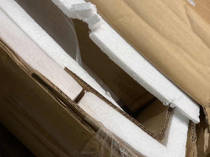 Photo 1 of **SELLING FOR PARTS AS PARTIAL SET. ONE BOX OF THREE**Merax Murphy Bed Queen Size with Desk, Wood Folding Wall Bedframe with Smooth Hydraulic Lift, for Small Bedroom, Guest Room, Home Office, Grey