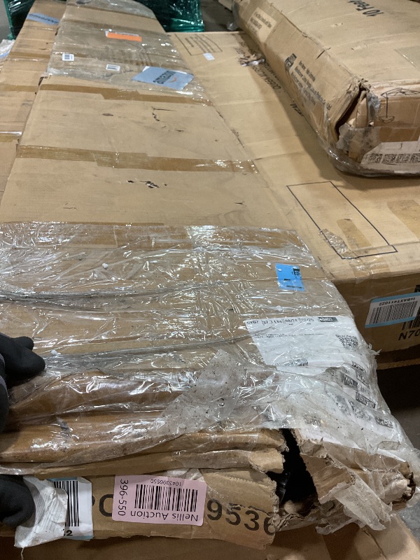 Photo 1 of **SCRAPES FROM TRANSPORT **Steel Stair Step Riser - 7 Step for Deck Height 57 inches (2 Pack) Stair Stringer