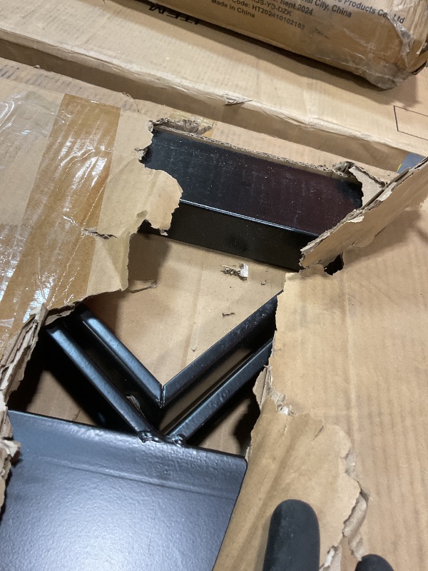 Photo 1 of **SCRAPES FROM TRANSPORT **Steel Stair Step Riser - 7 Step for Deck Height 57 inches (2 Pack) Stair Stringer