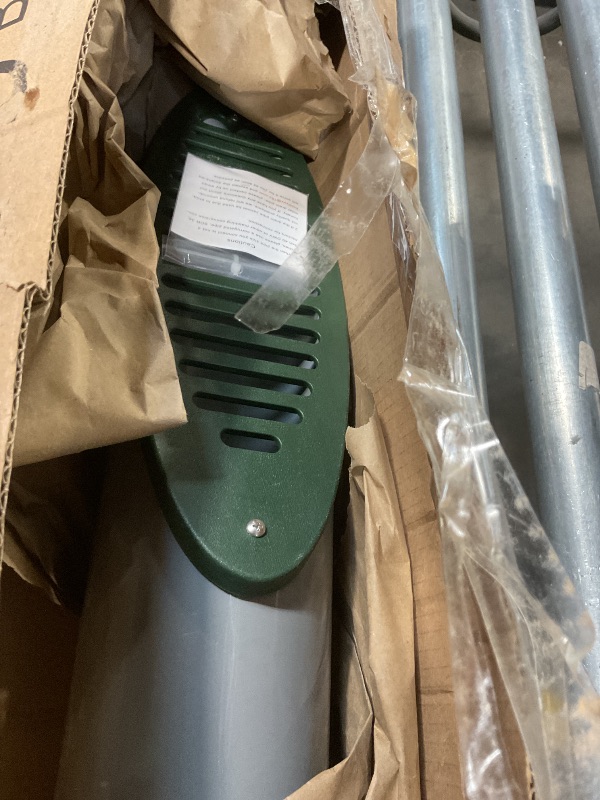 Photo 1 of **SCRAPES ON END**Holdly 4 Inch Green Angled Drain Grating Yard Drain, Yard Drainage Pipe,Grating Drain Compatible with 4-inch Connection,Yard Drainage Emitter for Downspout Extension (4 Inch Angled Drain)