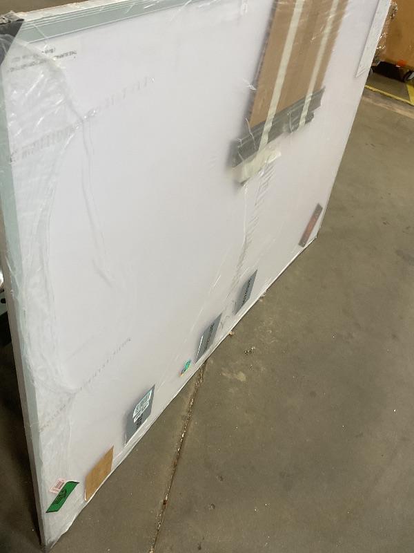 Photo 1 of **DAMAGED** VIZ-PRO Dry Erase Board/Magnetic Whiteboard, 72 x 48 Inches, Large Wall Mounted Board for School Office and Home 6' x 4'