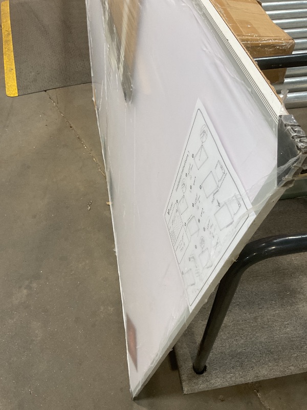 Photo 1 of **DAMAGED** VIZ-PRO Dry Erase Board/Magnetic Whiteboard, 72 x 48 Inches, Large Wall Mounted Board for School Office and Home 6' x 4'