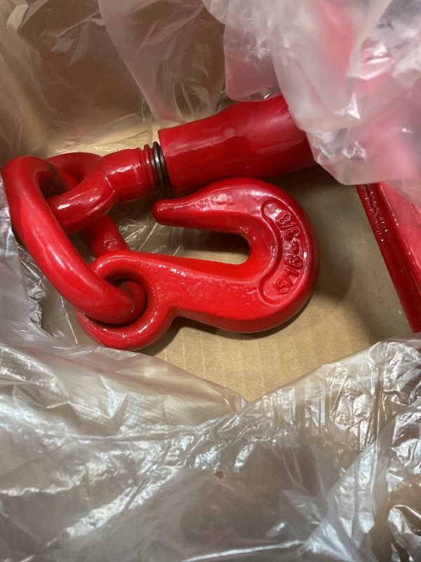 Photo 1 of 2 Pack 5/16-3/8 Inch Chain Binders, Ratchet Load Binders with 5400 LBS Safe Working Load and 19000 LBS Breaking Strength, Heavy-Duty Load Binder for Industrial and Agricultural Traction Use