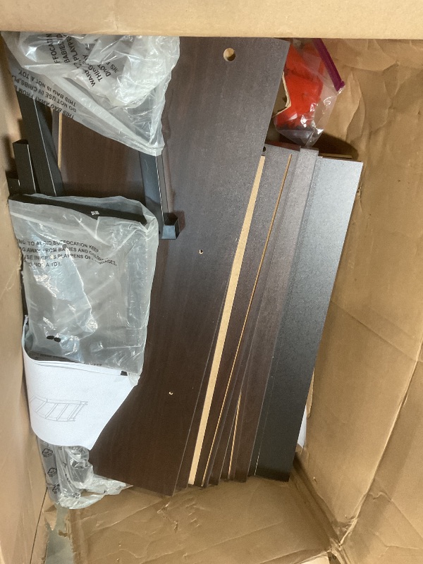 Photo 1 of ***PARTS ONLY/MISSING ASEMBLY HARDWARE** Tribesigns Tall Bookcase and Bookshelf, 70.8” Large Bookcases Organizer with 5-Tier Storage Shelves, Heavy Duty Free-Standing Library Bookshelf Shelving Unit for Living Room, Bedroom (Sandalwood)