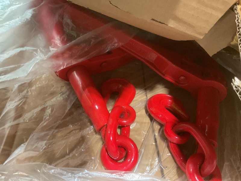 Photo 1 of 2 Pack 5/16-3/8 Inch Chain Binders, Ratchet Load Binders with 5400 LBS Safe Working Load and 19000 LBS Breaking Strength, Heavy-Duty Load Binder for Industrial and Agricultural Traction Use