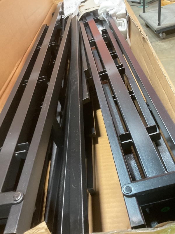 Photo 1 of **MINOR USE WEAR**HOBINCHE Full Box Spring - 4 Inch High Profile Box Spring for Full Bed, Sturdy Metal Frame Mattress Foundation, Easy Assembly, Quiet & Noise-Free