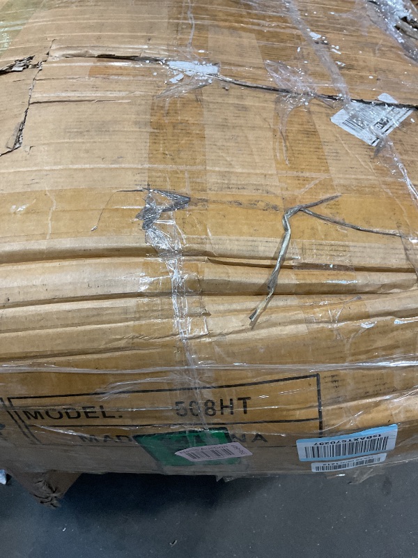 Photo 1 of **DAMAGE TO CORNERS**Arulvmrn 43" Makeup Vanity Desk with Mirror and Lights, & Power Outl, Glass Top Big Vanity Table with 9 Drawers& 8 Storage Shelves, Dressing Table Set with Chair for Bedroom, Brown