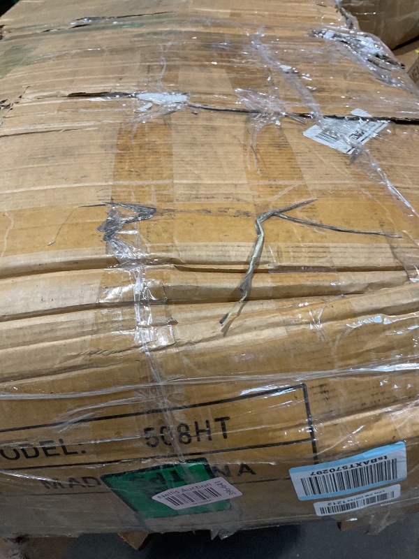 Photo 1 of **DAMAGE TO CORNERS**Arulvmrn 43" Makeup Vanity Desk with Mirror and Lights, & Power Outl, Glass Top Big Vanity Table with 9 Drawers& 8 Storage Shelves, Dressing Table Set with Chair for Bedroom, Brown