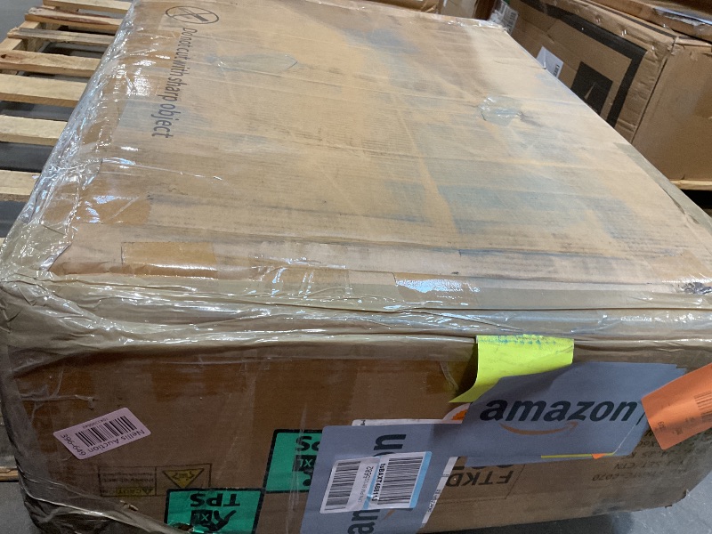 Photo 1 of **MINOR DAMAGE TO CORNERS**DWVO Modern Dining Table for 4 People 47 Inch Rectangular Kitchen Table with Faux Marble Tabletop and Gold Geometric Legs Small Dinner Table Kitchen & Dining Room Furniture Black & Gold