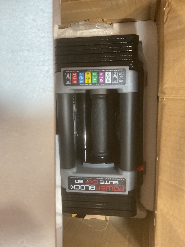 Photo 1 of **SINGLE ONE**PowerBlock Elite EXP Adjustable Dumbbells, Sold in Pairs, Stage 1, 5-50 lb. Dumbbells, Durable Steel Build, Innovative Workout Equipment, All-in-One Dumbbells, Expandable with Expansion Kits