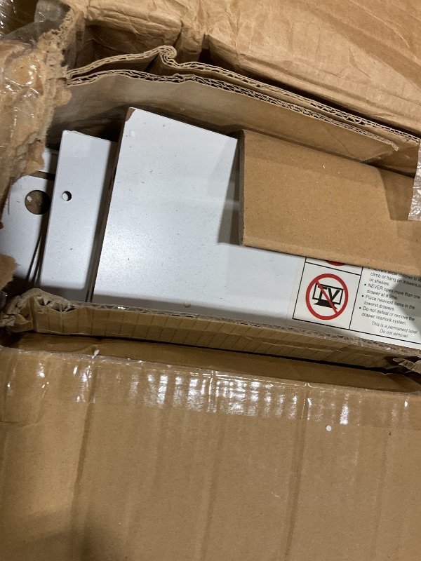 Photo 1 of **MINOR DAMAGE TO CORNERS**knoworld 47'' Large Vanity Desk with Mirror and Lights, 7 Drawers, 8 Storage Shelves Vanity Table, Big Makeup Vanity Desk with 3 LED Lighting Modes, Vanity Dresser with Outlet, Sliding Mirror (White)