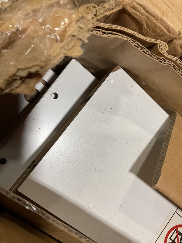 Photo 1 of **MINOR DAMAGE TO CORNERS**knoworld 47'' Large Vanity Desk with Mirror and Lights, 7 Drawers, 8 Storage Shelves Vanity Table, Big Makeup Vanity Desk with 3 LED Lighting Modes, Vanity Dresser with Outlet, Sliding Mirror (White)