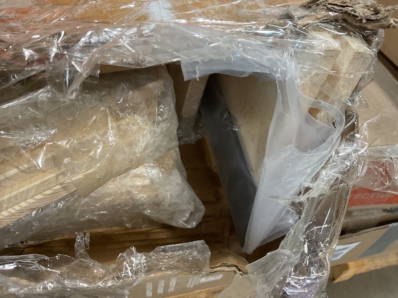 Photo 1 of **MINOR DAMAGE TO CORNER**SMARTSTANDARD 24in x 84in Sliding Barn Door with 4ft Barn Door Hardware Kit Included, Unfinished Solid Spruce Wood Door, Assembly Required, DIY, Stainable, Natural