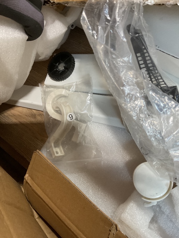 Photo 1 of **SCRATCHES AND SCUFFS/MISSING PARTS/PARTS ONLY**TIQLAB Electric Standing Desk, Adjustable Height Stand up Desk, 55 * 28 Inches Sit Stand Home Office Table with Splice Board, Maple