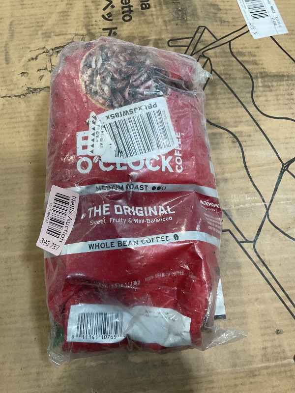 Photo 1 of **SOME SPILLAGE FROM BAG**Eight O'Clock Coffee The Original Whole Bean Coffee, Medium Roast, 40 Ounce (Pack of 1) - Sweet, Fruity, Well Balanced