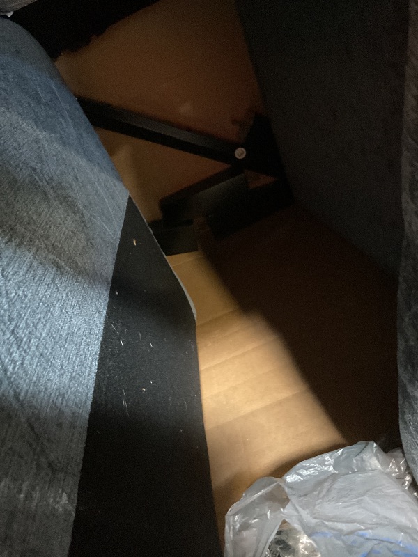 Photo 1 of **DIRT**VINGLI Mid Century Modern Accent Chair,Navy Blue Chenille Chairs for Living Room Upholstered Armchair with Scooped Arms for Bedroom,Apartment,Studio,Office,Waiting Room