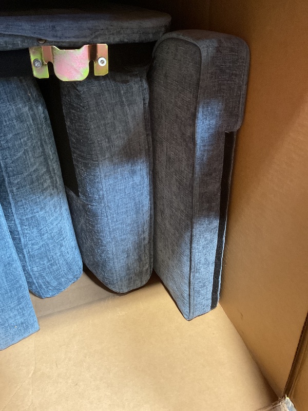 Photo 1 of **DIRT**VINGLI Mid Century Modern Accent Chair,Navy Blue Chenille Chairs for Living Room Upholstered Armchair with Scooped Arms for Bedroom,Apartment,Studio,Office,Waiting Room