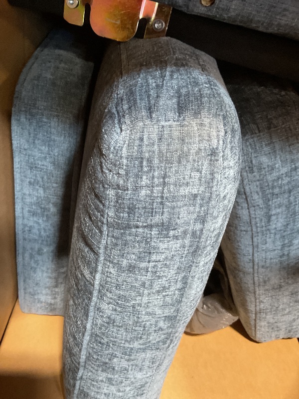 Photo 1 of **DIRT**VINGLI Mid Century Modern Accent Chair,Navy Blue Chenille Chairs for Living Room Upholstered Armchair with Scooped Arms for Bedroom,Apartment,Studio,Office,Waiting Room