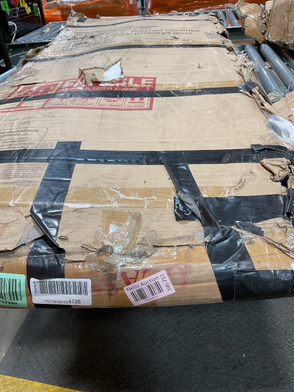 Photo 1 of **FOR PARTS ONLY MISSING ALOT OF ASSEMBLY PIECES** Frameless Shower Door, 5/16" (8mm) Clear Tempered Glass Shower Door, 56-60" W x 74" H, Quiet Soft-Close, Reversible Installation, SGCC Certified (Chrome-Singel Sliding Style A, 60" W x 74" H)