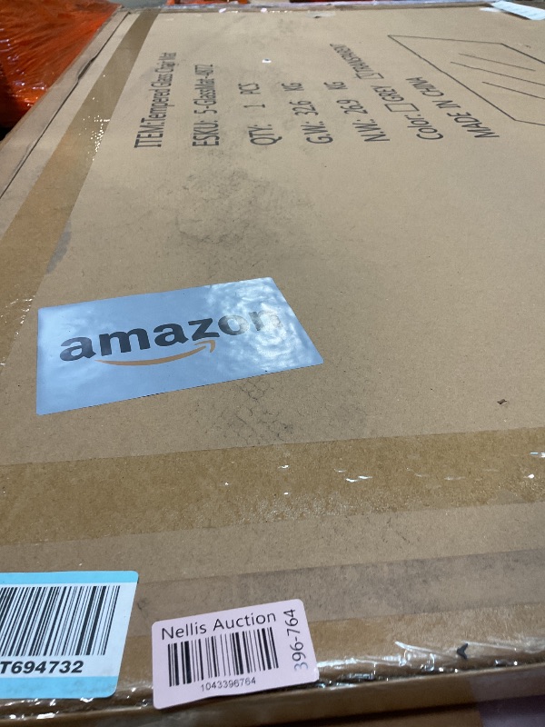 Photo 1 of [Tempered Glass] 48" x 72" Glass Chair Mat, 1/5" Thick Office Chair Mat for Carpet or Hardwood Floor, Heavy Duty Hard Chair Mats with Round Corner and Polished Edge, Carpeted Floor Protector