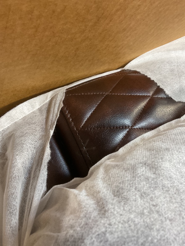 Photo 1 of **COLOR IS REDDISH BROWN**Power Recliner Sofa Set, Living Room Furniture Set, Leather Recliner Couch Set, Power Reclining Couch Set with Console Storage, Cup Holder(Loveseat)