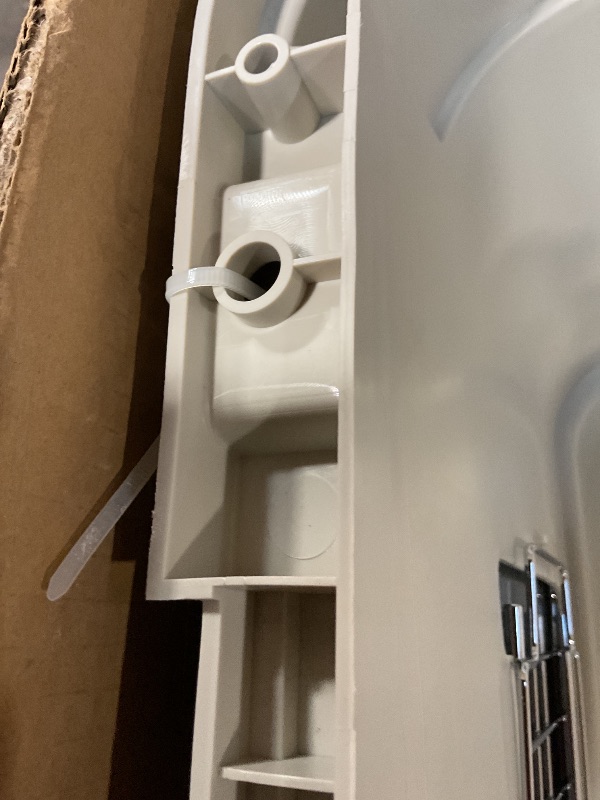 Photo 1 of **SIDE IS BENT**SportPet Designs Plastic Kennels Rolling Plastic Airline Approved Wire Door Travel Dog Crate, XXX-Large, Gray