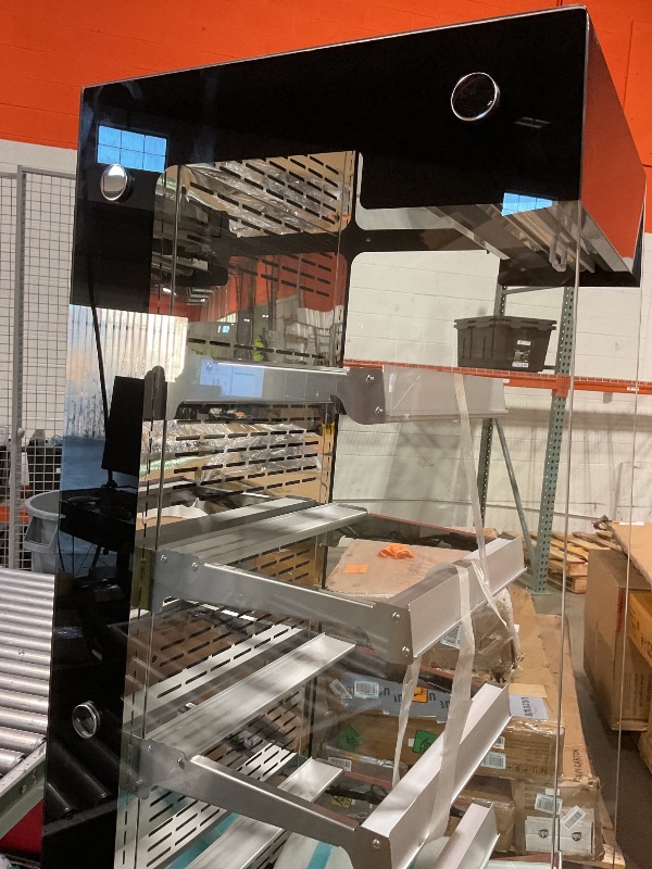 Photo 1 of **DIRT FROM TRANSPORT **Commercial Open Air Merchandiser Display Refrigerator in Black with Wheels