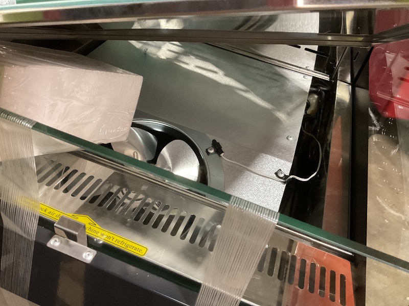 Photo 1 of **DIRT FROM TRANSPORT **Commercial Open Air Merchandiser Display Refrigerator in Black with Wheels