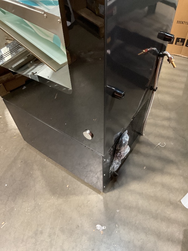 Photo 1 of **DIRT FROM TRANSPORT **Commercial Open Air Merchandiser Display Refrigerator in Black with Wheels