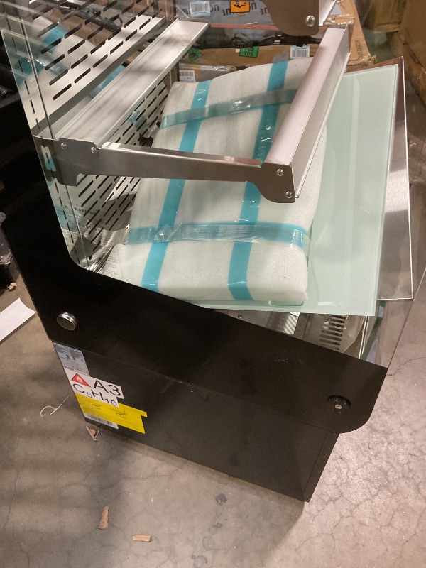 Photo 1 of **DIRT FROM TRANSPORT **Commercial Open Air Merchandiser Display Refrigerator in Black with Wheels