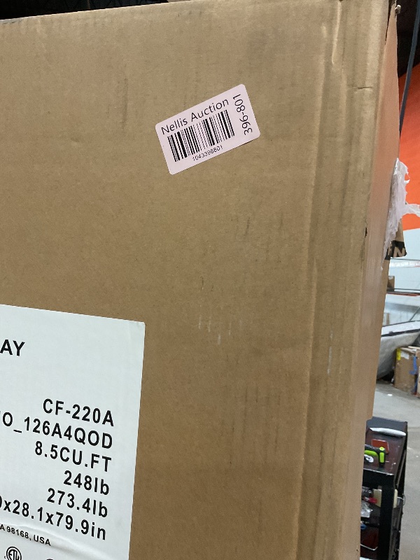 Photo 1 of **DIRT FROM TRANSPORT **Commercial Open Air Merchandiser Display Refrigerator in Black with Wheels