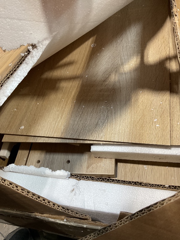 Photo 1 of **FOR PARTS ONLY/ DAMAGED PIECES** IDEALHOUSE Rattan 6 Drawers Dresser, 47.2''Wx15.7''Dx32.3''H Boho Dresser with Metal Handles, Modern Chest of Drawers with Anti-Tipping & Silent Slides Design for Bedroom, Hallway, Kids Room, Natural