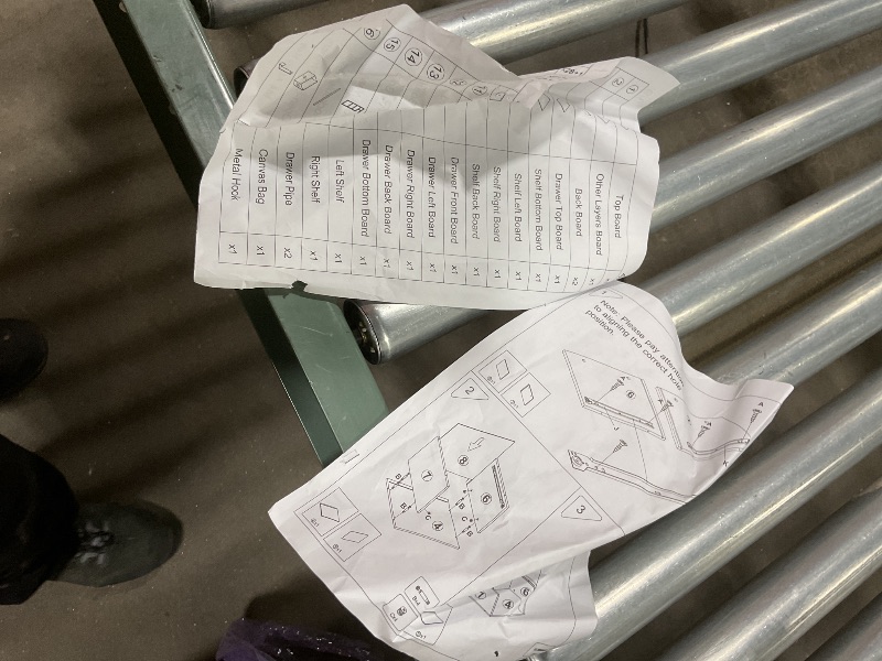 Photo 1 of **MISSING TWO PIECES. SELLING FOR PARTS**Arbuxzuy Large Printer Stand with Storage Shelf, 23.6" W x 18.9" D Printer Cart with Wheels, 3 Tier Mobile Printer Table for Home Office,Stands for Heat Press Scanner Fax (Brown)