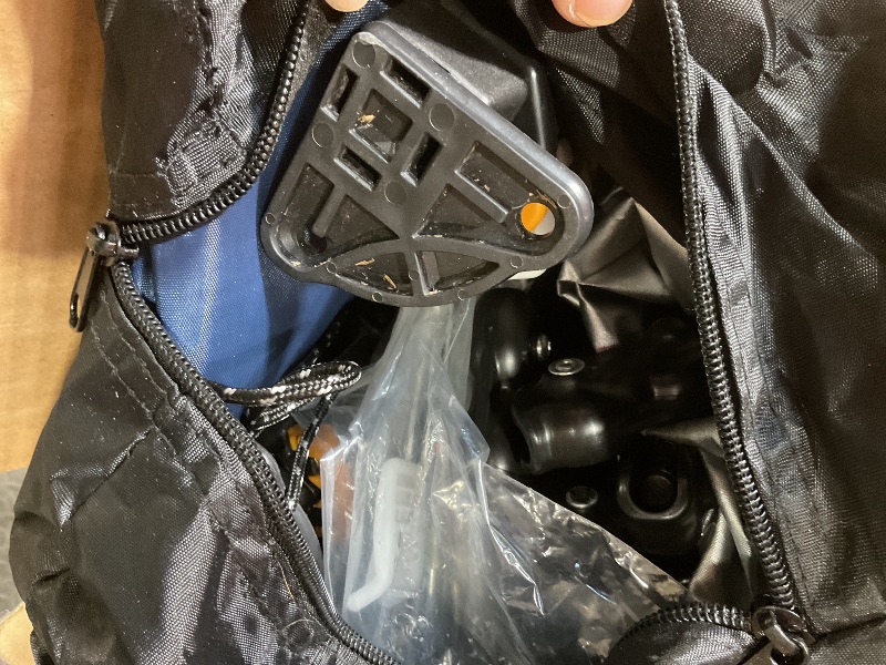 Photo 1 of 10x10 Pop Up Canopy Tent with 2 Sidewalls, Easy Up Canopy Outdoor Party Sun Shade Tent Portable Gazebo for Beach Camping Events with Carry Bag and 4 Sand Bags (Navy Blue)